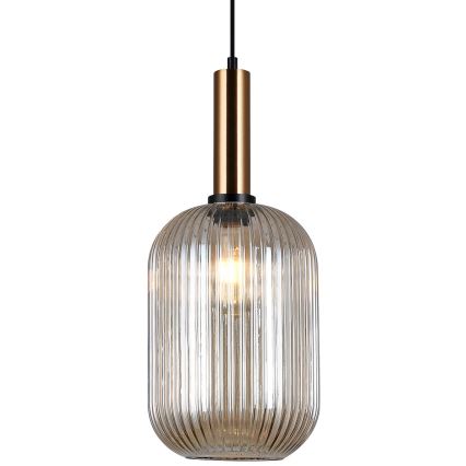 ITALUX - Підвісна люстра ANTIOLA 1xE27/40W/230V діаметр 20 см бронза