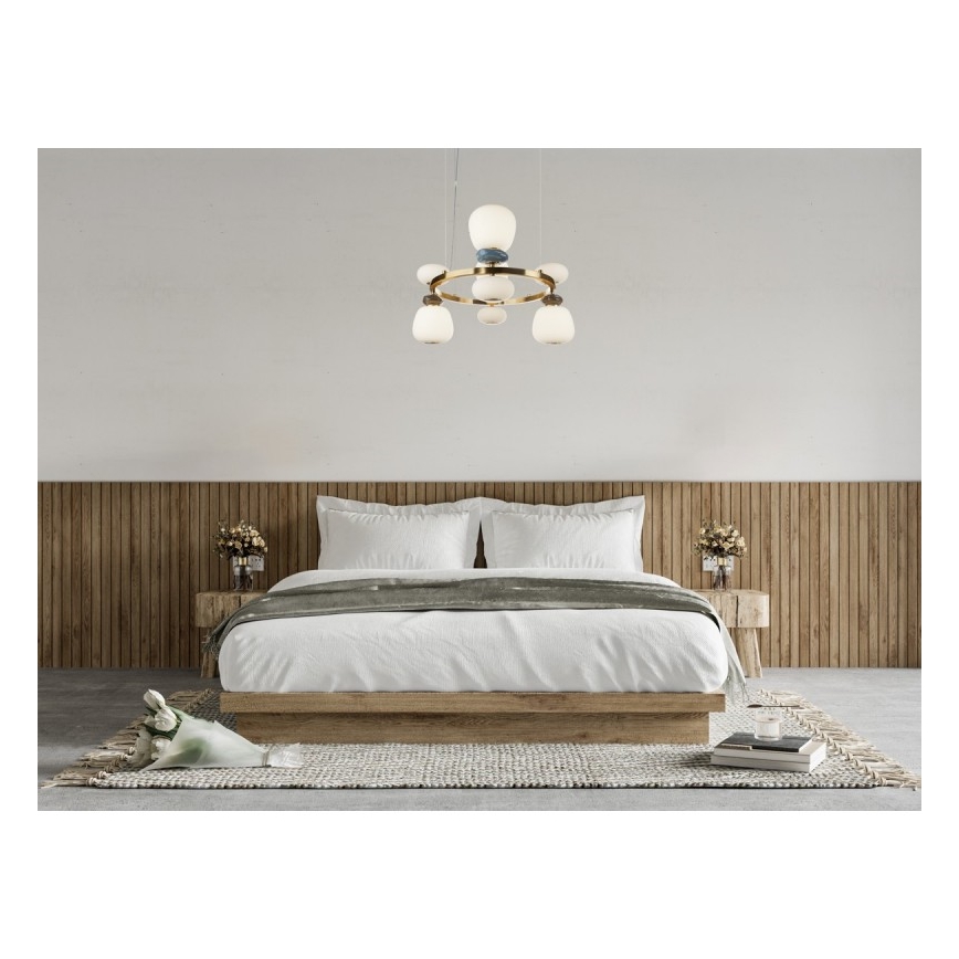 ITALUX - LED люстра на тросі EVANS LED/33W/230V 3000K золота/синя/коричнева