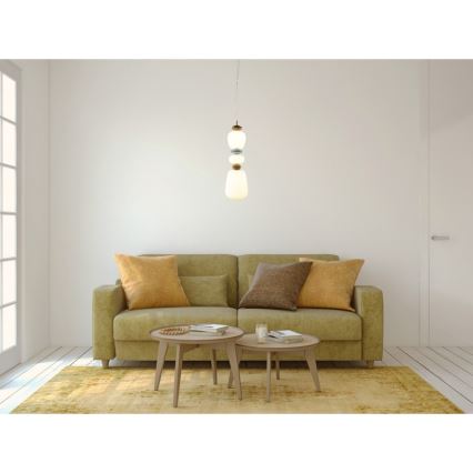 ITALUX - LED-люстра на тросі EVANS LED/19W/230V 3000K золота/синя/коричнева