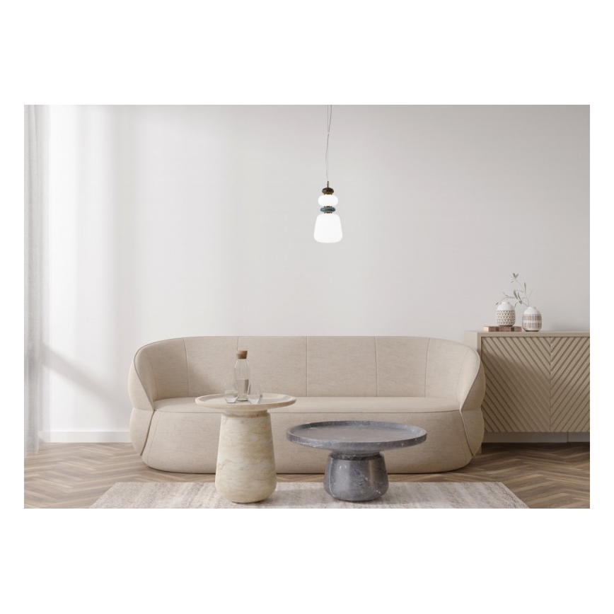 ITALUX - LED люстра на тросі EVANS LED/12W/230V 3000K золота/біла