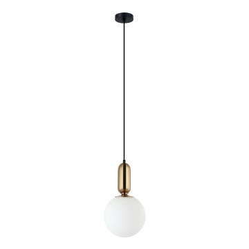 ITALUX - Подвесная люстра ALDEVA 1xE27/40W/230V диаметр 20 см черный/бронзовый