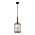 ITALUX - Подвесная люстра ANTIOLA 1xE27/40W/230V диаметр 20 см бронзовый