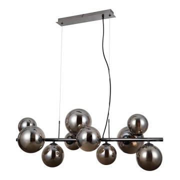 ITALUX - Подвесная люстра CANELLO 10xG9/5W/230V черный