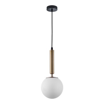 ITALUX - Подвесная люстра RAVENA 1xE27/10W/230V черный/золотистый