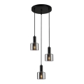 ITALUX - Подвесная люстра SANTIA 3xE27/40W/230V черный