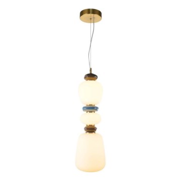 ITALUX - Подвесная светодиодная люстра на тросе EVANS LED/19W/230V 3000K золотой/синий/коричневый