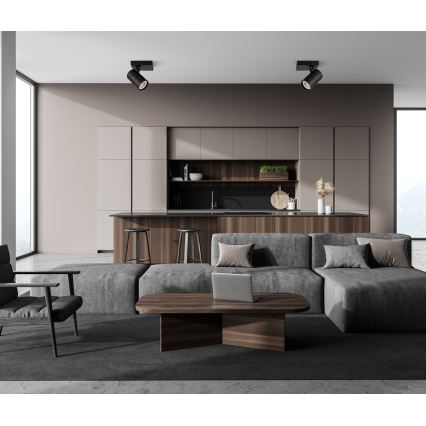 ITALUX - Точковий світильник LACONI 1xGU10/35W/230V чорний