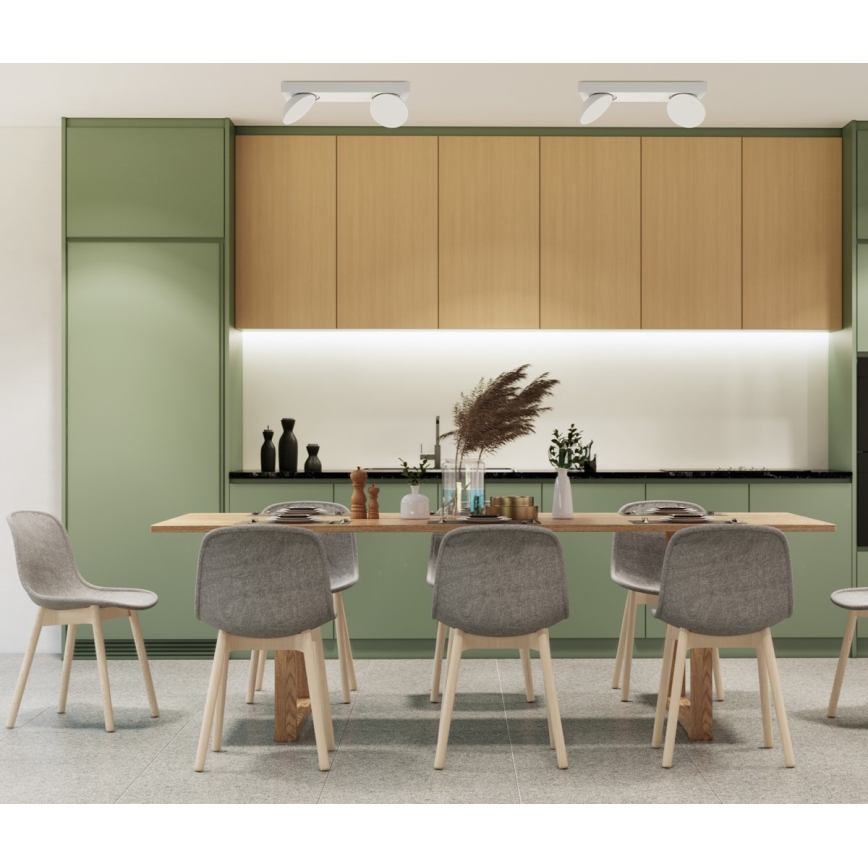 ITALUX - Світлодіодний точковий світильник CASTELIO 2xLED/5W/230V 4000K білий