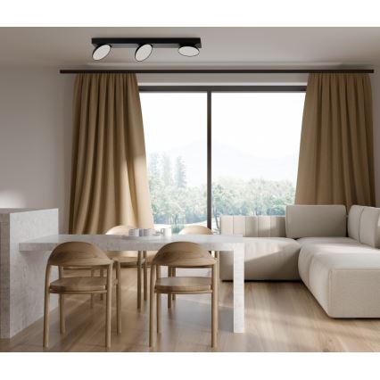 ITALUX - Світлодіодний точковий світильник CASTELIO 3xLED/5W/230V 4000K чорний