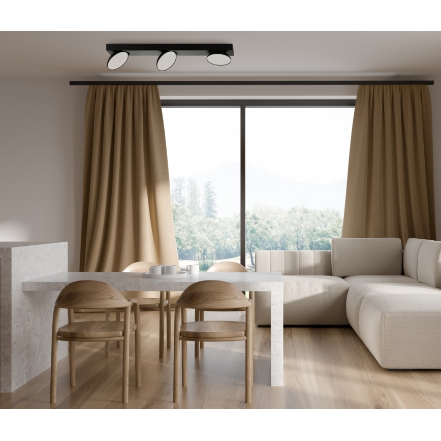 ITALUX - Світлодіодний точковий світильник CASTELIO 3xLED/5W/230V 4000K чорний