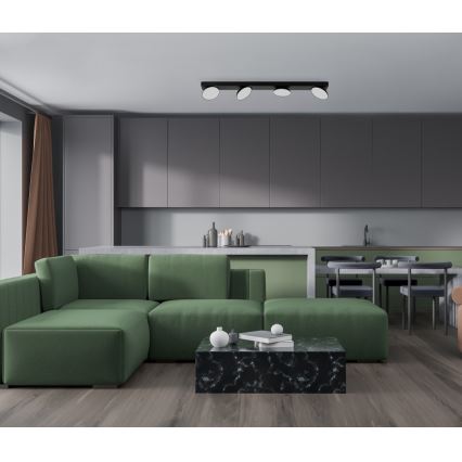 ITALUX - Светодиодный точечный светильник CASTELIO 4xLED/5W/230V 4000K черный