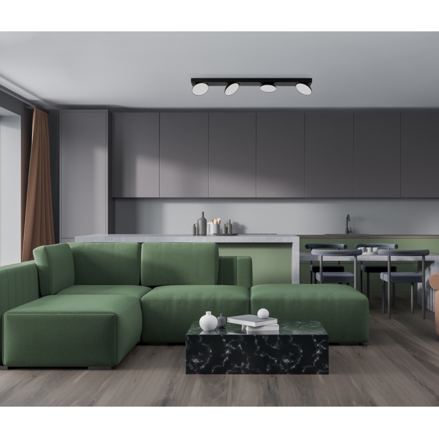 ITALUX - Світлодіодний точковий світильник CASTELIO 4xLED/5W/230V 4000K чорний