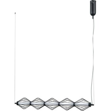 ITALUX - Светодиодная подвесная люстра на тросе SEVILLA LED/25W/230V 3000K чёрная