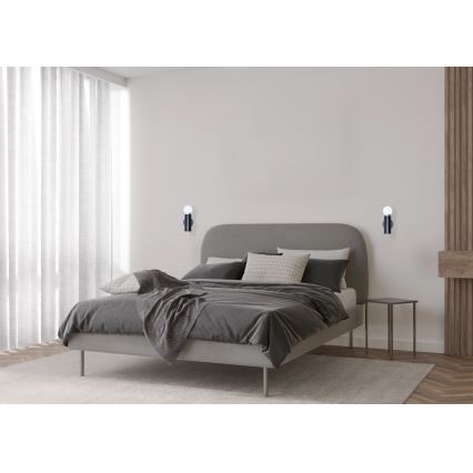 ITALUX - Настенный светильник MACERA 1xE27/40W/230V чёрный
