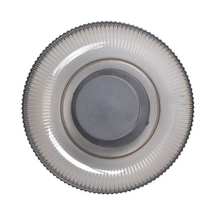 ITALUX - LED потолочный светильник PASSO LED/8W/230V 3000K диаметр 25 см дымчато-черный