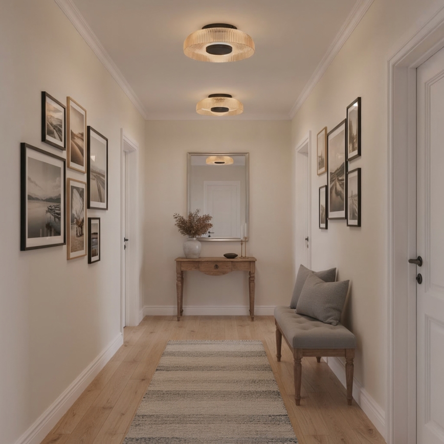ITALUX - LED стельовий світильник PASSO LED/8W/230V 3000K діаметр 25 см димчасто-бежевий