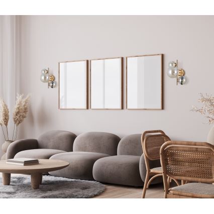 ITALUX - Настінний світильник CANELLO 3xG9/5W/230V латунь