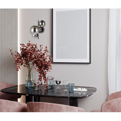 ITALUX - Настінний світильник CANELLO 3xG9/5W/230V чорний