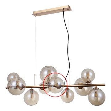 ITALUX - Запасний плафон для люстри та настінного світильника CANELLO G9 діаметр 13 см коричневий