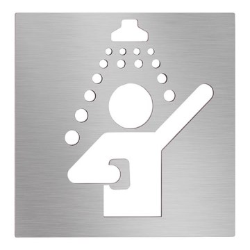 Ікона Душ 12x12 см нержавіюча/срібляста