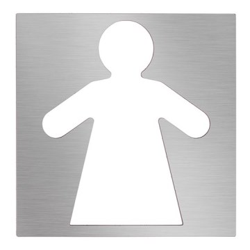 Ікона Жінки 12×12 см нержавіюча сталь/срібляста