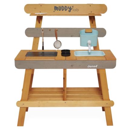 Janod - Дерев'яна вулична ігрова кухня MUDDY LAB