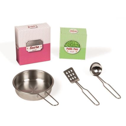 Janod - Деревянная кухня MACARON розовая