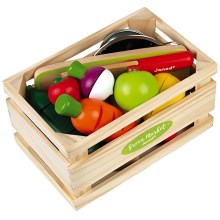 Janod - Деревянный ящик с фруктами и овощами