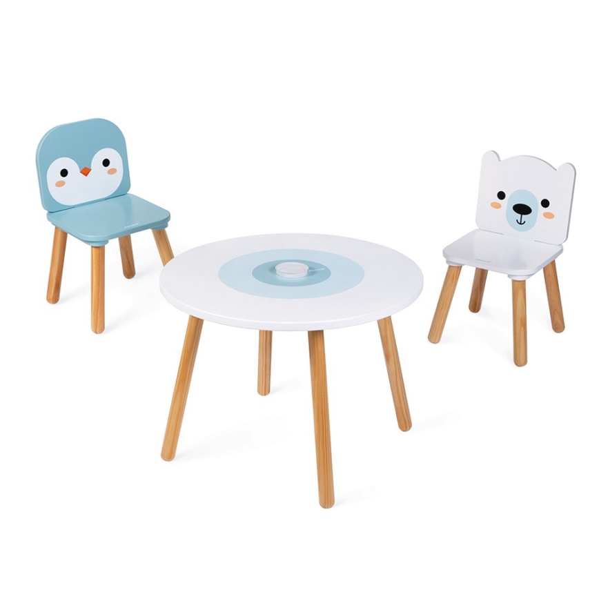 Janod - Деревянный столик со стульями