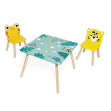 Janod - Деревянный стол со стульями TROPIK