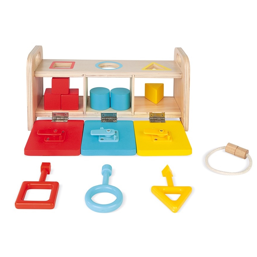 Janod - Деревʼяна інтерактивна іграшка MONTESSORI 10 шт.