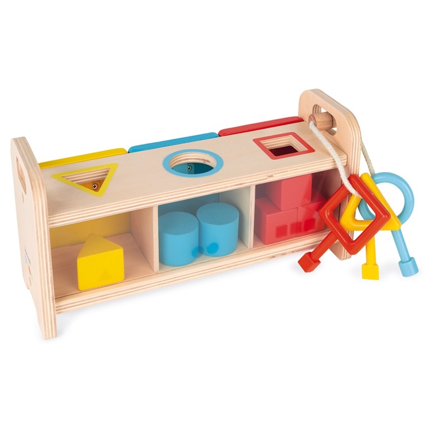 Janod - Деревʼяна інтерактивна іграшка MONTESSORI 10 шт.