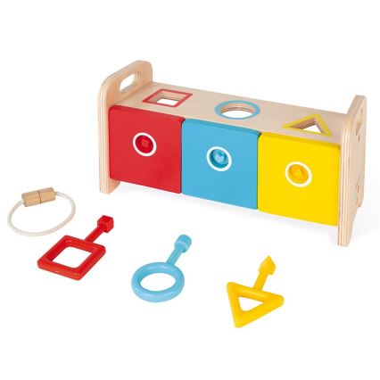 Janod - Деревʼяна інтерактивна іграшка MONTESSORI 10 шт.