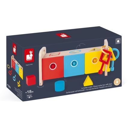 Janod - Деревʼяна інтерактивна іграшка MONTESSORI 10 шт.