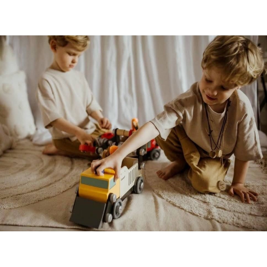 Janod - Деревʼяний конструктор BRICOKIDS вантажівка