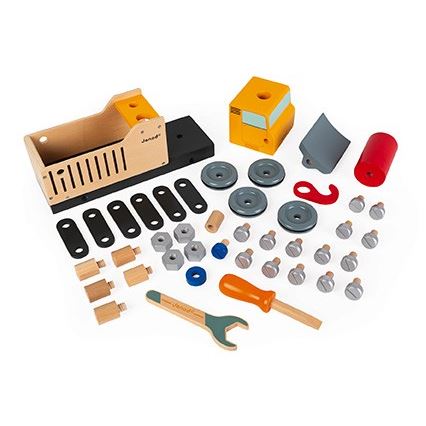 Janod - Деревʼяний конструктор BRICOKIDS вантажівка