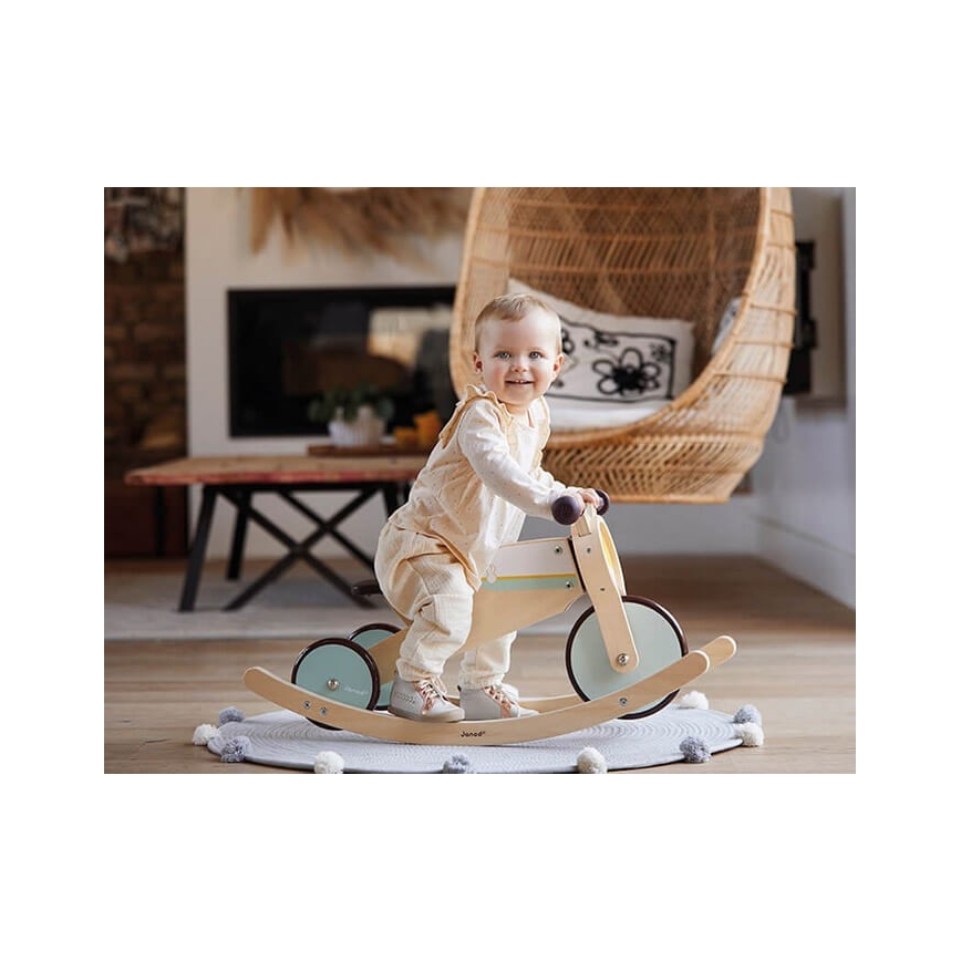 Janod - Детский деревянный беговел 2 в 1