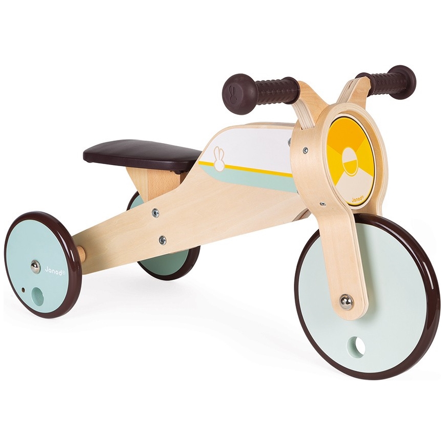 Janod - Детский деревянный беговел 2 в 1