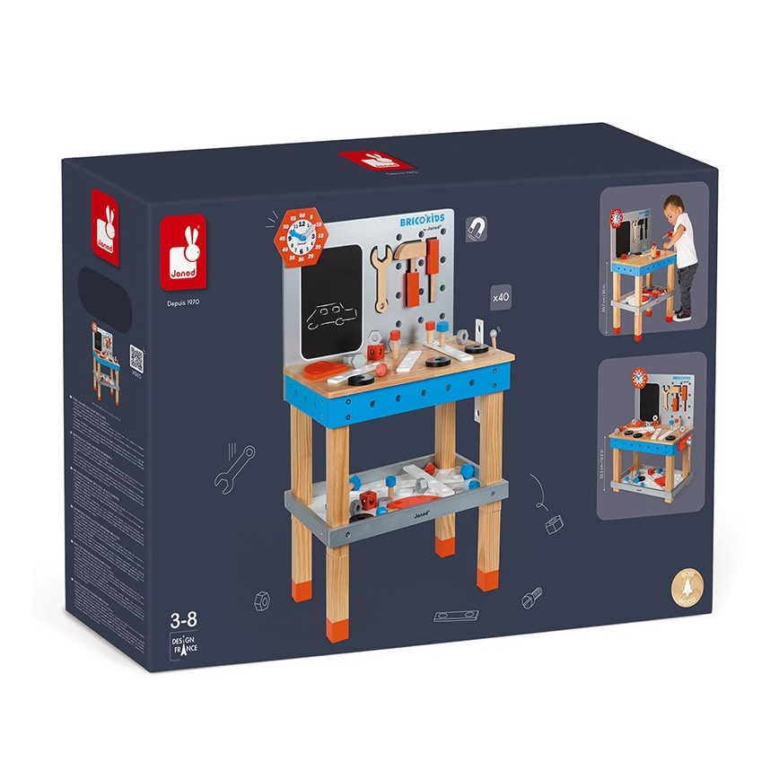 Janod - Дитяча майстерня з інструментами BRICOKIDS