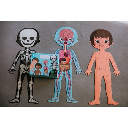 Janod - Дитячий навчальний пазл 225 ел. людське тіло