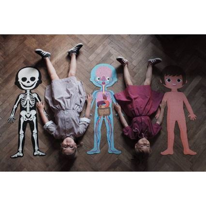 Janod - Дитячий навчальний пазл 225 ел. людське тіло