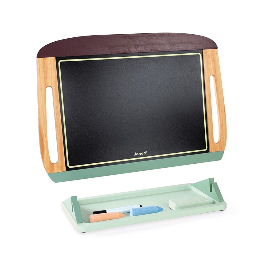Janod - Магнитная настольная доска зеленый/коричневый