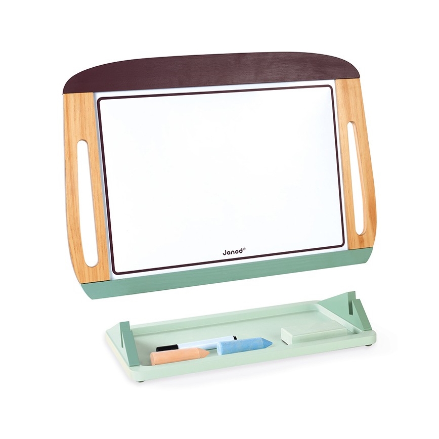 Janod - Магнитная настольная доска зеленый/коричневый