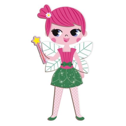 Janod - Магнітний інтерактивний набір MAGNETIBOOK дівчинка