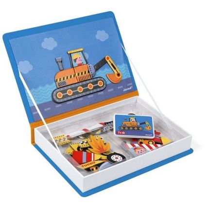 Janod - Магнітний інтерактивний набір MAGNETIBOOK транспортні засоби
