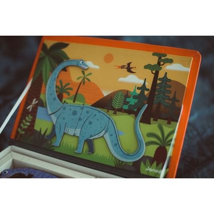 Janod - Магнитный интерактивный набор MAGNETIBOOK динозавры