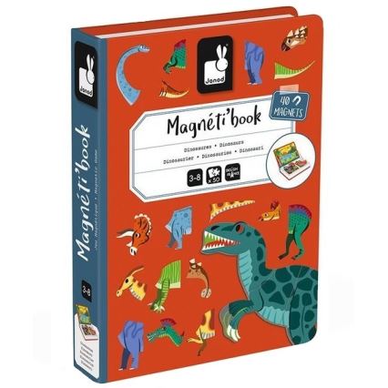 Janod - Магнитный интерактивный набор MAGNETIBOOK динозавры