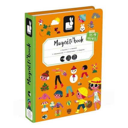 Janod - Магнитный интерактивный набор MAGNETIBOOK времена года