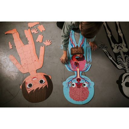 Janod - Детский обучающий пазл из 225 деталей Человеческое тело