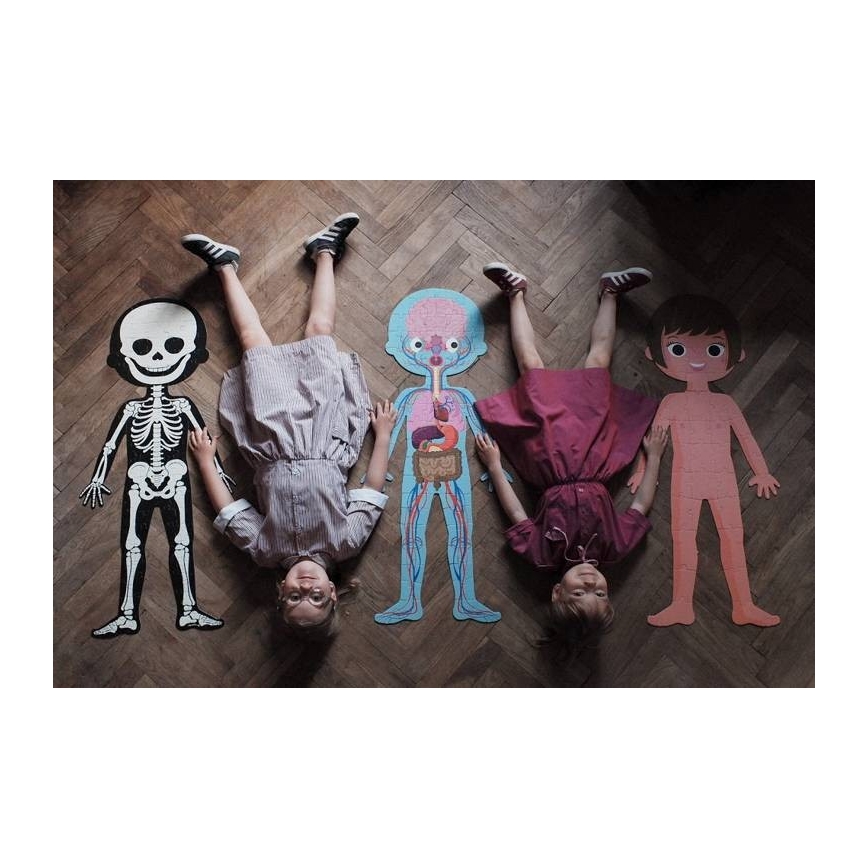 Janod - Детский обучающий пазл из 225 деталей Человеческое тело